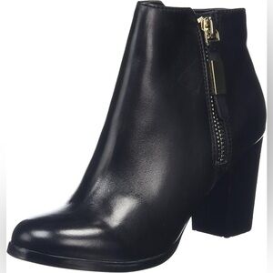 ALDO Mathia Black Bootie With Gold Zipper